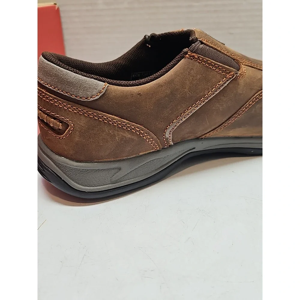 Red Wing Shoes 6705 Mens 10 E2 Brown Leather Safety Toe Slip On Work Shoes SD SR